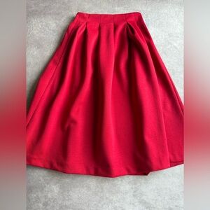 Chic Red A-Line Women's Skirt